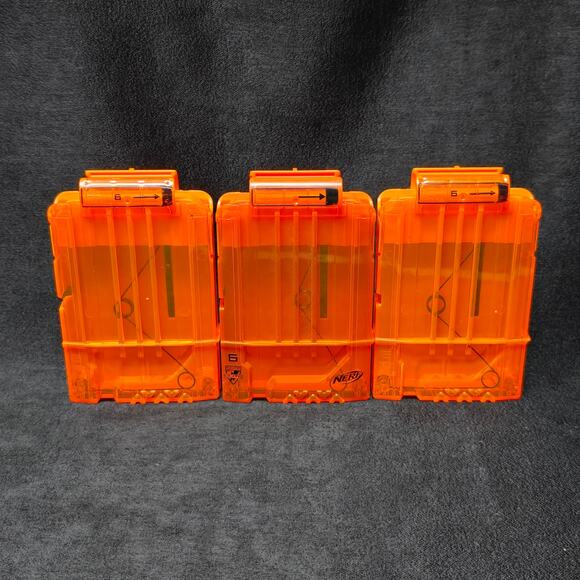 NERF N Strike Elite Magazine Clip 6 x3 Dart Quick Reload Soft Dart Ammo Clips - Picture 7 of 7